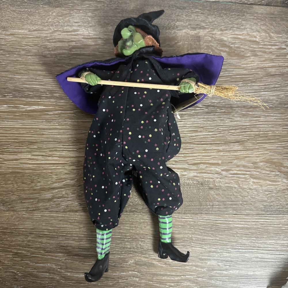 Russ Berrie Halloween Shelf Sitter Grizelda  Witch Kathleen Kelly Critter Factor - Picture 11 of 11